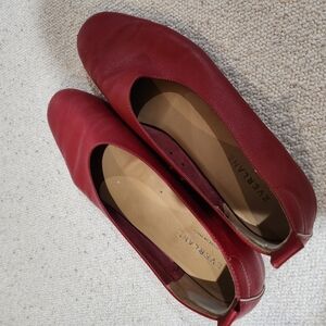 Everlane Women's Red Leather Flats